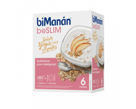 Bimanan Beslim Sustitutivo Crema Yogur Con Cerea 312 G 6 Sobres X 52 G