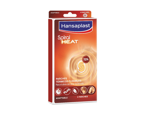 Hansaplast Spiral Heat 4 Parches Adaptables