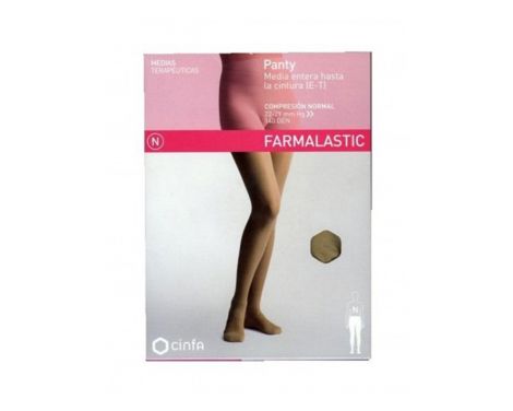 Cinfa Farmalastic Panty Compresión Normal Talla Mediana Color Beige 
