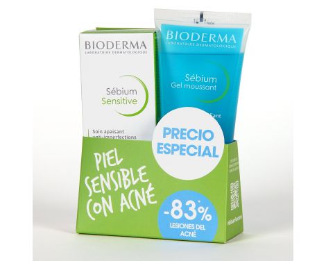 Bioderma Pack Sebium Sensitive 30ml y Sebium Gel Moussant 200ml