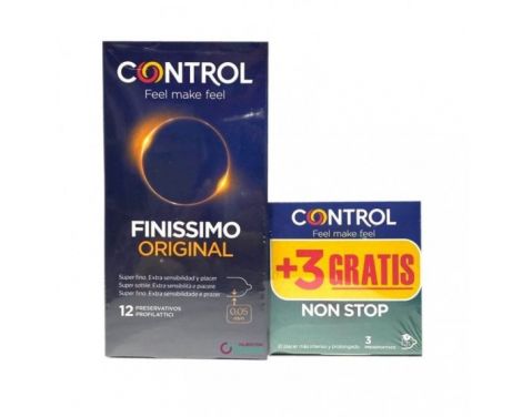 Control Finissimo 12 Preservativos + Regalo Ultrafeel 3 uds