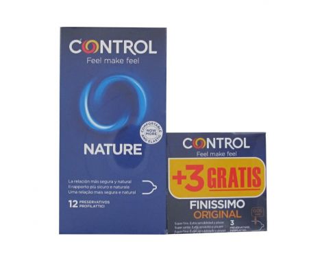 Control Nature 12 Preservativos + Regalo Ultrafeel 3 uds
