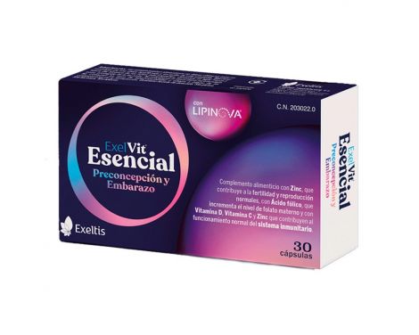 Exeltis-Exelvit-Esencial-Preconcepción-Y-Embarazo-30-Cápsulas-0