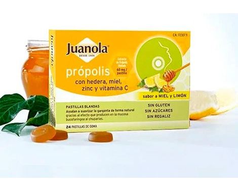 Juanola-Propolis-Hiedra-Pastillas-Miel-Limon-24-Pastillas-0