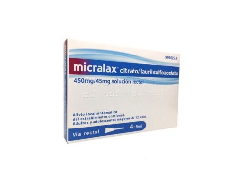 Micralax-CitratoLauril-Sulfoacetato-450mgml--45mgml-Solucin-Rectal-4-Enemas-5ml-0