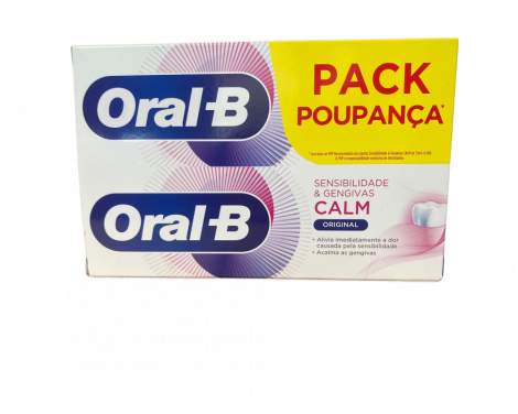 Oral-B Pasta Dental Sensibilidad Y Encías Calm Pack Ahorro 2 x75ml