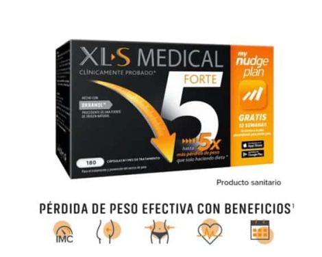 Xls-Medical-Forte-5-Nudge-180-Cápsulas-0