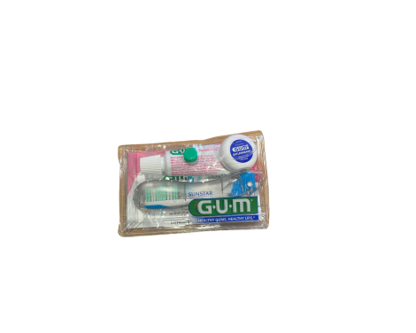 Gum Kit Viaje Dental Sensibilidad Cepillo + Pasta + Seda 
