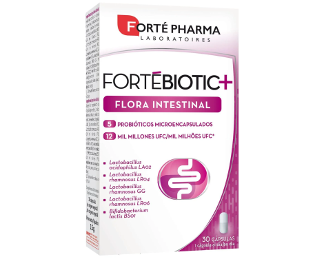 Forté Pharma Fortebiotic+ Flora Intestinal 30 cápsulas