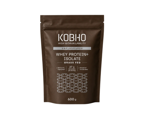 Kobho Proteina Whey Aislada Sabor Neutro 600gr Colágeno y magnesio