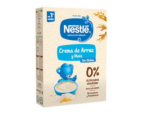 Nestlé Nutrition Papilla Cereales sin Gluten Maíz y Arroz 240g