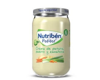 Nutribén Potitos Crema de Patata, Puerro y Zanahoria 1 ud 235g