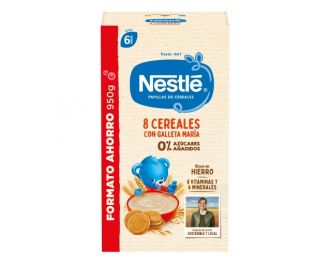 Nestlé Papilla 8 Cereales Galleta María 950g