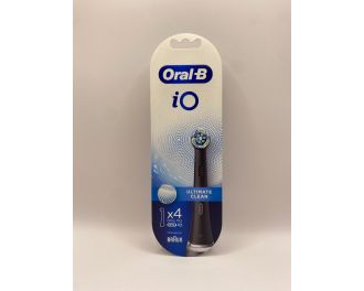 Oral-B Recambio Cepillo Eléctrico iO Ultimate Clean Pack 4 Cabezales Color Negro 