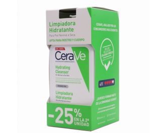 Cerave-Pack-Crema-Limpiadora-HIdratante-Piel-NormalSeca-473ml-2ºud-25%-0