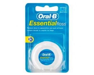 Oral-B-Essential-Floss-Fluor-Seda-Dental-Con-Cera-50m-0