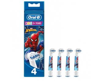 Oral-B Kids 4 Recambios Cepillo Dental Eléctrico Spider-Man