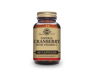 Solgar Cranberry Arándano Rojo (Vaccinium macrocarpon) con Vitamina C 60 Cápsulas Vegetales