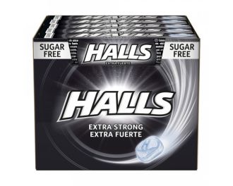 Halls Extra Fuerte sin Azúcar 