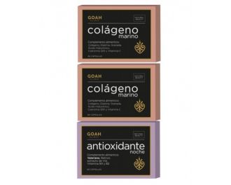 Goah Pack Piel Radiante 2x60 Cápsulas Colágeno y 60 Cápsulas Antioxidante de Regalo